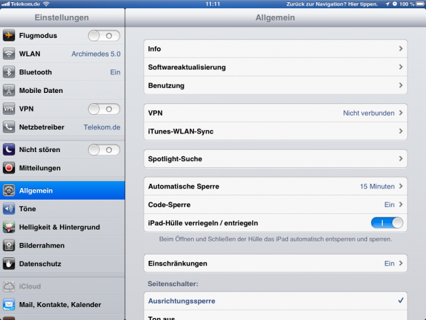 Wer navigiert, kann parallel anderes tun. Oben ist eine Leiste anklickbar, um jederzeit zur Navigation zur&uuml;ckzukommen.