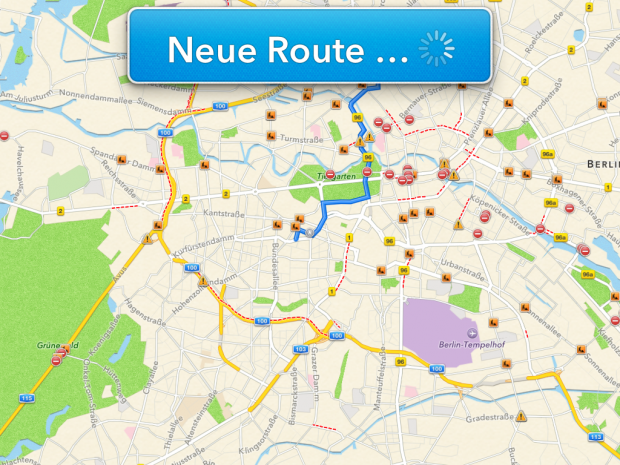 Routenberechnungen funktionieren recht schnell.