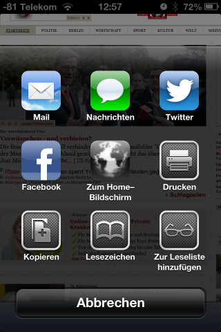 Der Teilen-Knopf wurde deutlich verbessert...