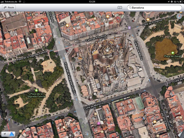 Bas&iacute;lica i Temple Expiatori de la Sagrada Fam&iacute;lia von oben...