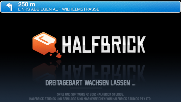 Navigation auf dem iPhone 5 im Hintergrund