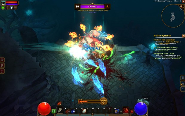 Ab und zu geht in den Kämpfen auch mal die Übersicht flöten.