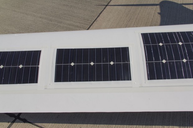 ... und von den Solarzellen auf Tragflächen und Rumpf. (Foto: Werner Pluta/Golem.de)