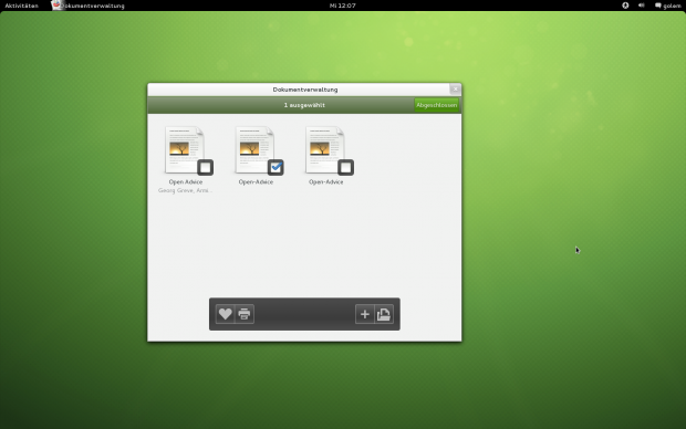 ...das Thema wurde farblich grün angepasst...
