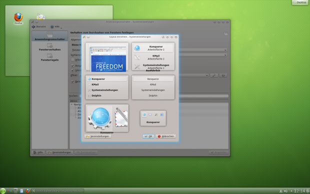 ...oder die in QML geschriebenen Fensterlayouts