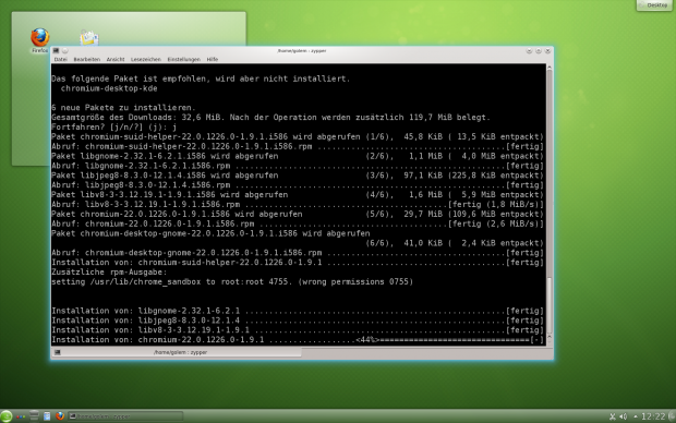 ...und bei der Installation.