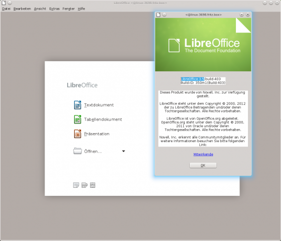 ...Libreoffice 3.5.4...