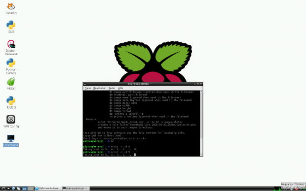 ...und die aktuelle Taktfrequenz anzeigen lassen.