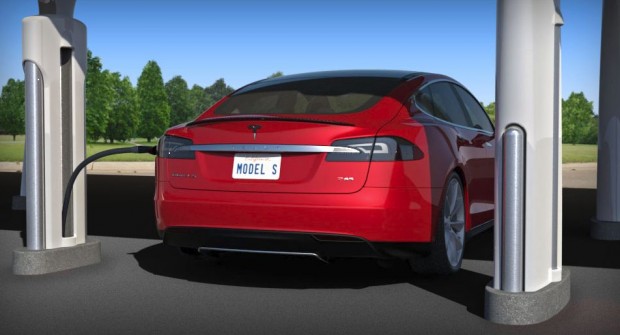 Daran können nur Model S - und auch nicht in jeder Ausführung - geladen werden. (Bild: Tesla Motors/Screenshot: Golem.de)