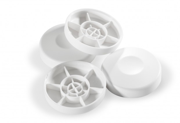 Withings Online-Waage WS-30 - diese Teppich-Gleiter werden mitgeliefert. (Bild: Withings)