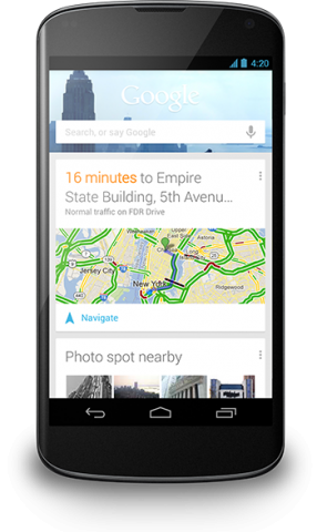 Google Now in Android 4.2 erweitert