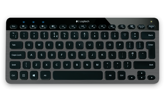 Logitech Bluetooth Illuminated Keyboard K810 mit US-Tastenlayout (Bild: Logitech)