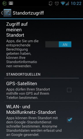 Auf Knopfdruck können alle Standortberechtigungen ausgeschaltet werden.