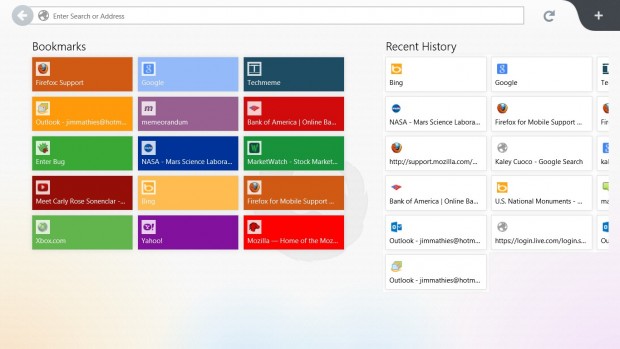 Metro-Version von Firefox f&uuml;r Windows 8