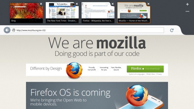 Metro-Version von Firefox für Windows 8