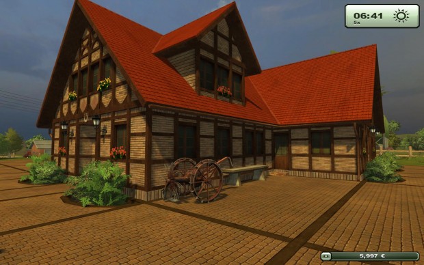 In diesem schicken Fachwerkhaus wohnt der Spieler - hinein kann er allerdings nicht.