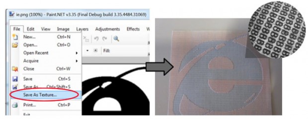 Registrierung einer neuen Textur (Bild: Autodesk Research, University of Alberta, University of Toronto)