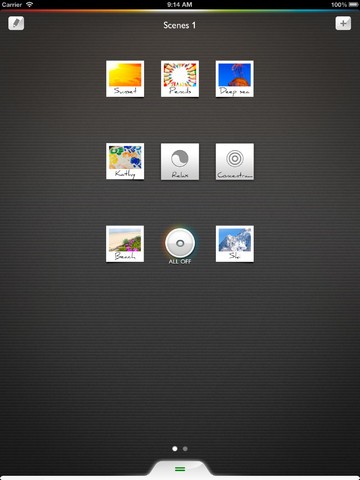 Philips Hue iPad-App (Bild: Philips) 