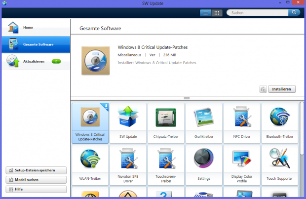 Das Mini-Service-Pack war nicht vorinstalliert