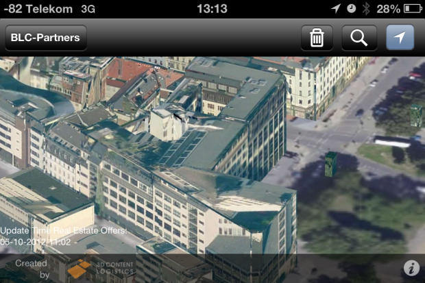 Das Nachbargebäude unseres Büros ist nicht gelungen.