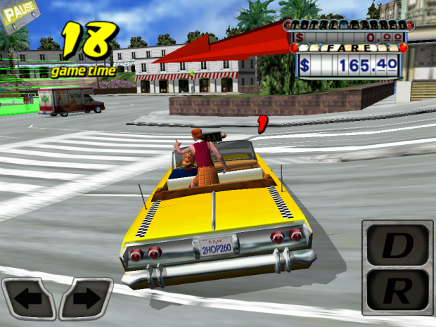 Ein Fahrgast drängt zur Eile.