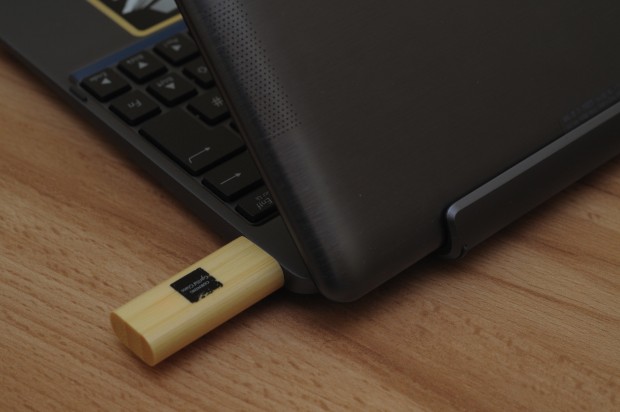 Der USB-Anschluss am Dock kann direkt genutzt werden.