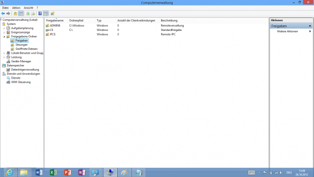 Zugriff auf die Freigabe