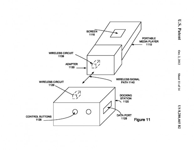 Apple-Patent US-Patent 8.280.465 (Bild: US-Patent- und Markenamt)