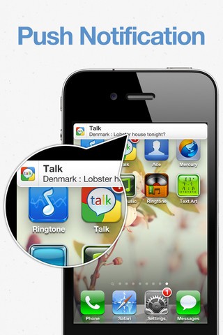 Mit Google Talk können plattformübergreifend Textnachrichten versendet, Dateien verschickt und VoIP-Telefonate geführt werden. Auf Android-Systemen ist der Dienst vorinstalliert. (Bildquelle: Apple)