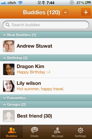 Einer der größten Konkurrenten von Whatsapp ist der Samsung-eigene Instant Messenger ChatOn. Der Client läuft nicht nur auf den mobilen Geräten von Samsung, sondern auf allen Smartphones und Tablets, die Android, iOS, Windows Mobile, Blackberry OS und Bada nutzen. (Bildquelle: Apple)