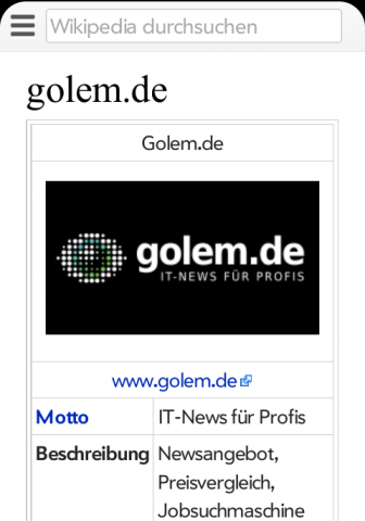 Neues Design der mobilen Wikipedia-Webseite
