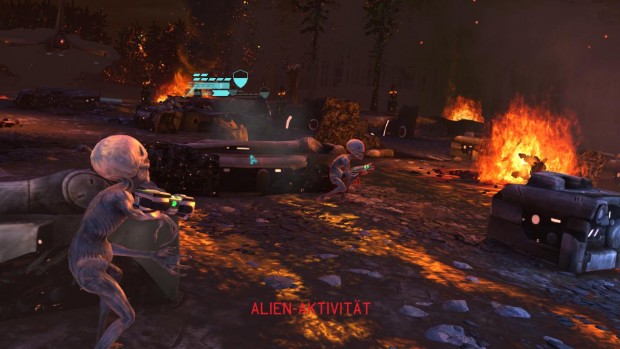 Die Worte "Alien-Aktivität" bedeuten: Jetzt zieht der Gegner.