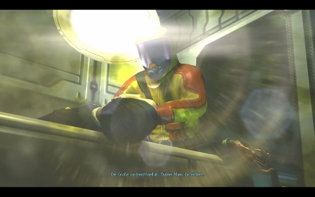 Etwas makaber sind die kurzen Filmsequenzen, wenn unsere Forscher einen Außerirdischen obduzieren.