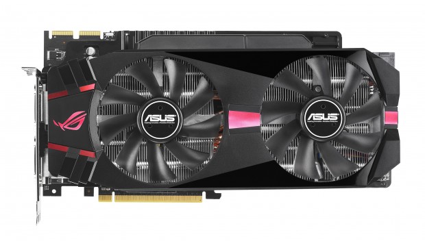 ROG Matrix HD 7970 GHz Edition - die beiden Lüfter können per Knopfdruck voll aufdrehen (Bild: Asus)