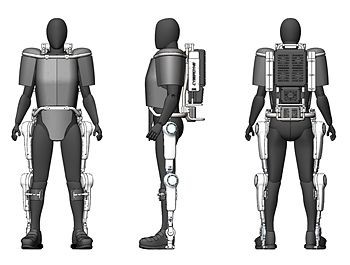 ... und einer 60 kg schweren Strahlenschutzweste ausgestattet. (Bild: Cyberdyne)