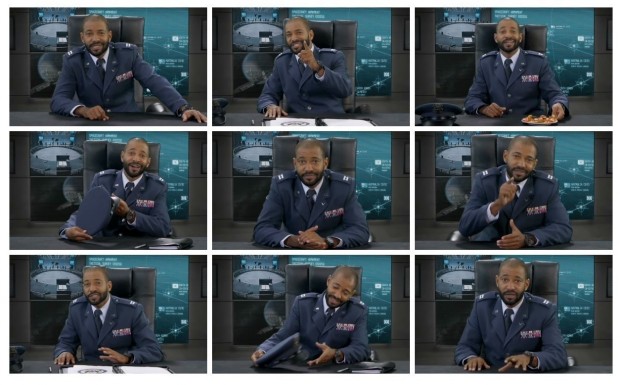 Iron Sky: Invasion - Ausschnitt aus den Filmaufnahmen für die Zwischensequenzen (Bild: Topware)