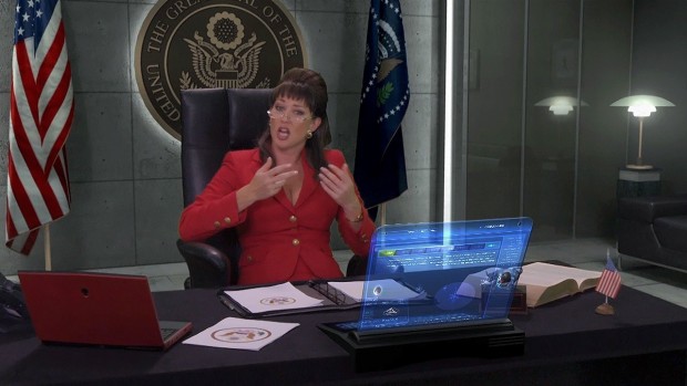 Iron Sky: Invasion - Ausschnitt aus den Filmaufnahmen für die Zwischensequenzen (Bild: Topware)