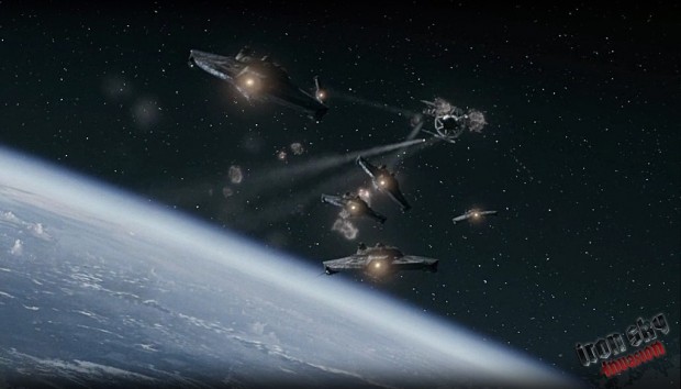 Iron Sky: Invasion - die Walküre, eine kleinere Untertasse der Mond-Nazis  (Screenshot: Topware)