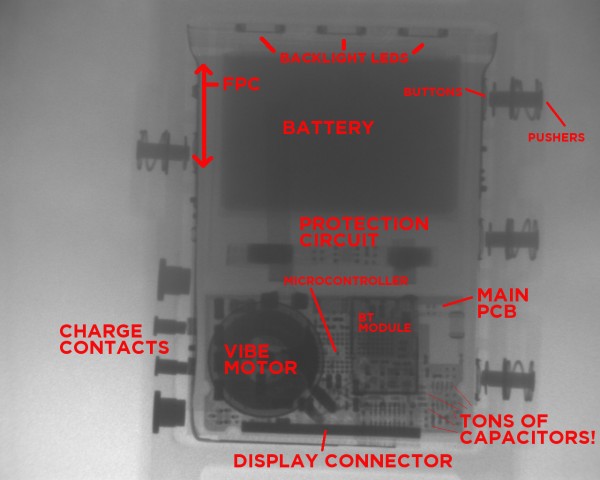 Pebble - Röntgenbild erklärt (Bild: Pebble Technology)