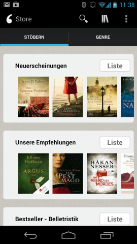 E-Books bietet Txtr selbst in einem Online-Store an.