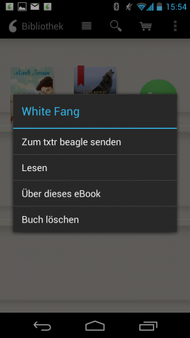 Danach kann mit der Übertragung begonnen werden, die per Bluetooth erfolgt.