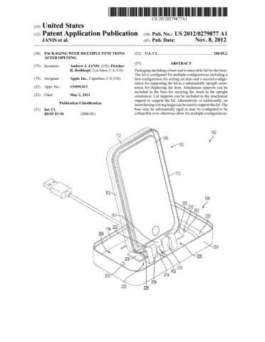 Die iPhone-Hülle als Dockingstation und Tonverstärker (Bild: US-Patent- und Markenamt)