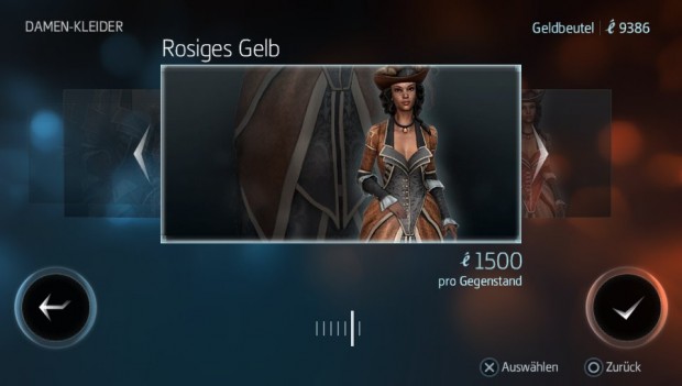 Im Spielverlauf können wir neue Klamotten kaufen.