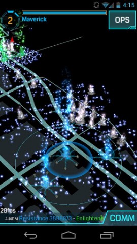 Ingress auf einem Android-Smartphone (Bild: Google)