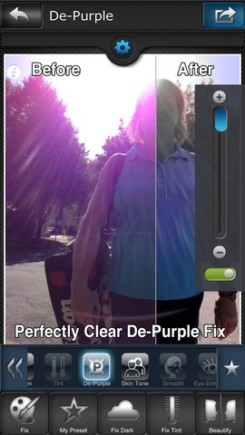 De-Purple-Funktion von Perfectly Clear (Bild: Athentech)