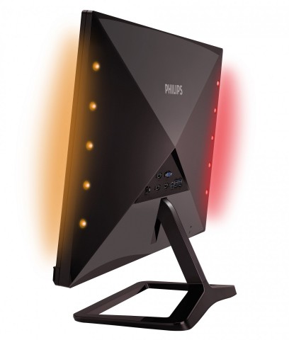 Philips Gioco 278G4 3D - Rückseite mit aktivem Ambiglow (Bild: Philips)
