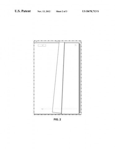 Animation beim Seitenblättern - US-Designpatent US0D0670713 (Bild: US-Patent-  und Markenamt)