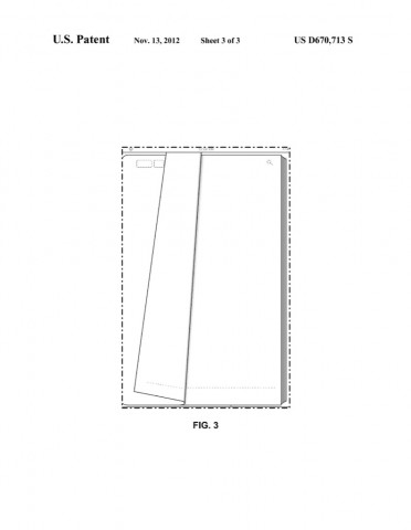 Animation beim Seitenblättern - US-Designpatent US0D0670713 (Bild: US-Patent-  und Markenamt)