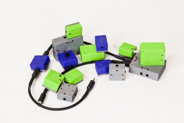 Atoms Express Toys - die aktuellen Prototyp-Module (Bild: Seamless Toy Company)
