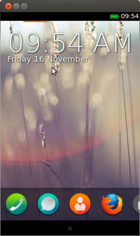 Die Benutzeroberfläche von Firefox OS im Emulator (Screenshot: Golem.de)